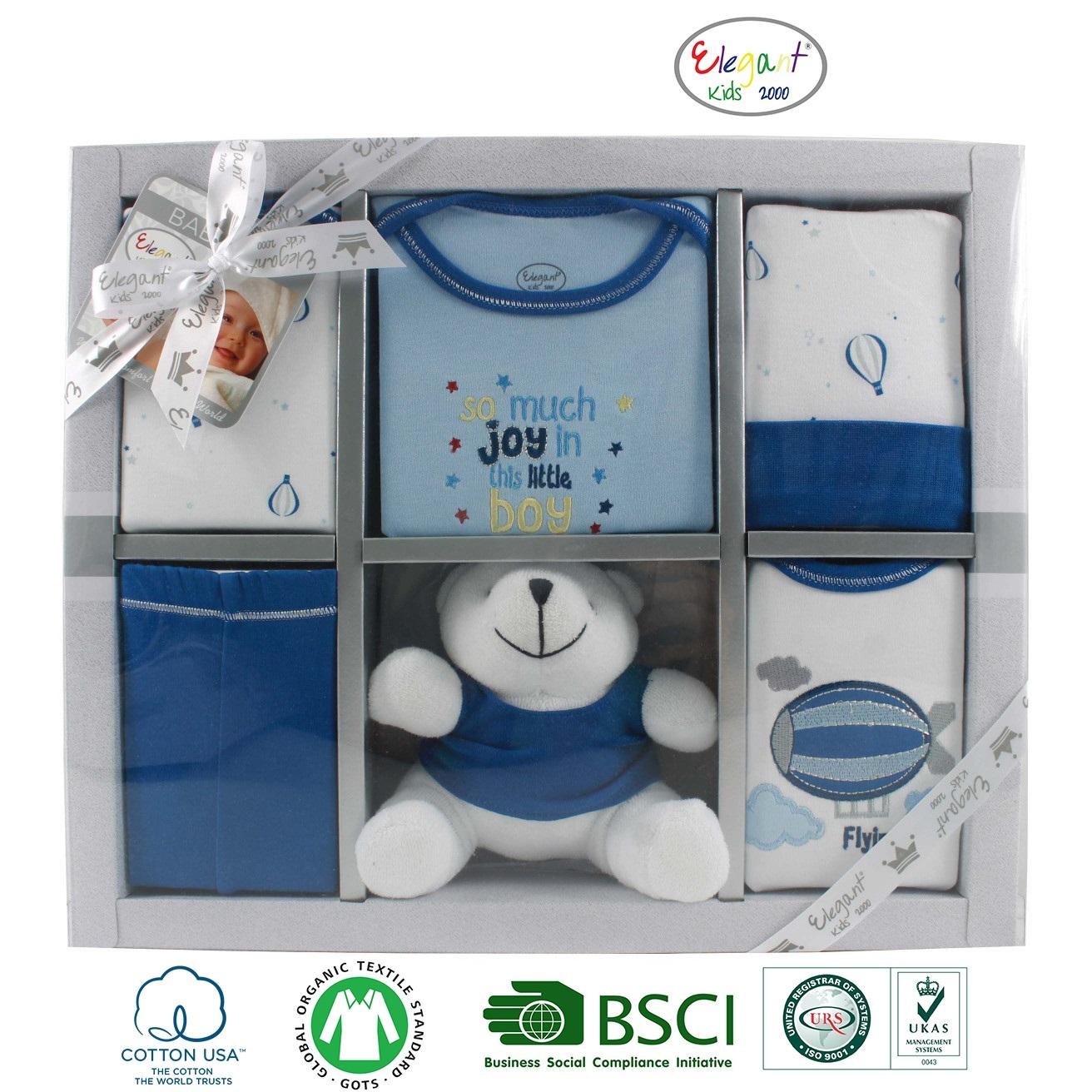 Set hộp quà tặng sơ sinh 6 chi tiết cho bé