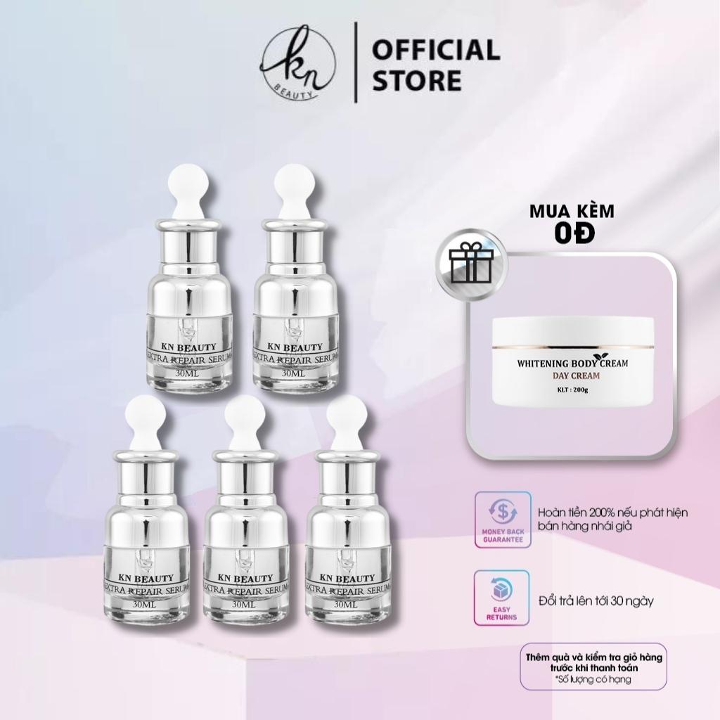 Combo 5 serum trắng da ngừa nám kn beauty extra repair serum 30ml - yammy beauty