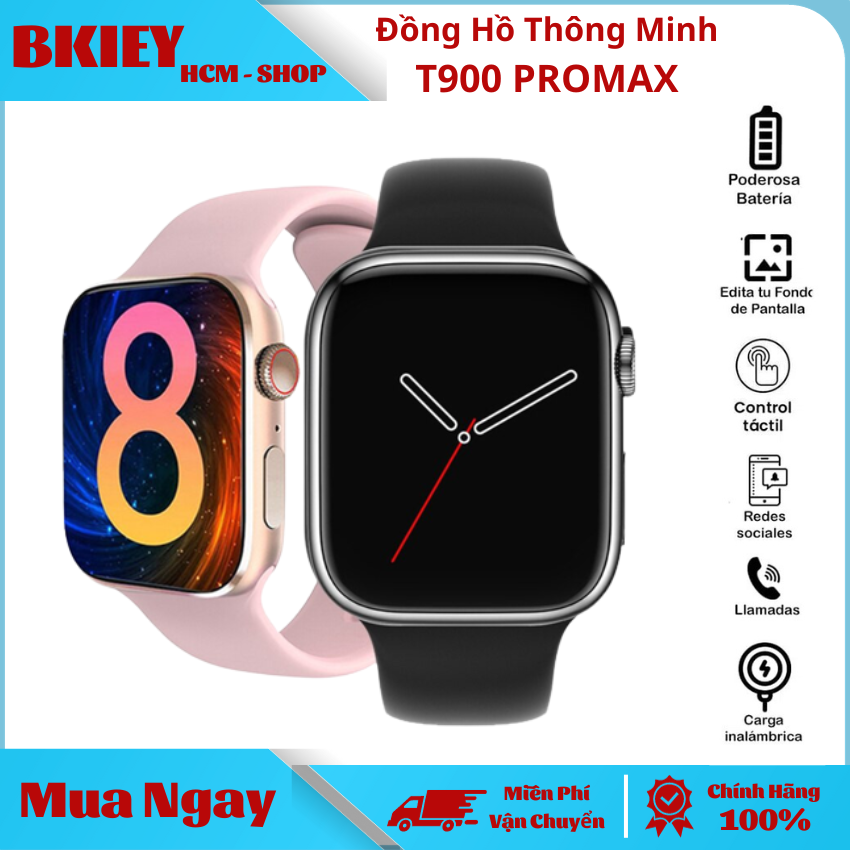 Đồng hồ thông minh iwo 14 t900 pro max đồng hồ thông minh màn hình 44mm gọi bluetooth seri 7 cho ios / android