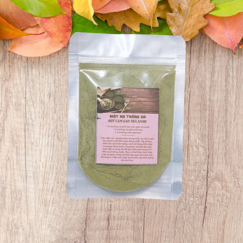 Bột cám gạo trà xanh- tăm trắng (50gr~100gr)