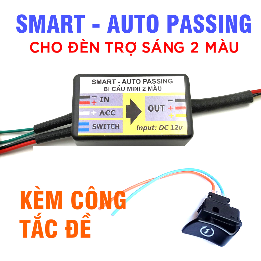Mạch Passing Smart Hiện Đại Cho Đèn Trợ Sáng mini cos vàng pha trắng