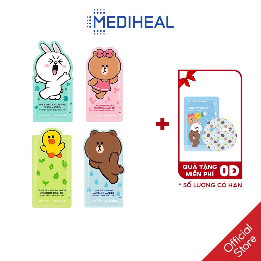 Mặt nạ dưỡng da Mediheal Line Friends 25ml