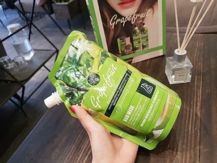 Hấp dầu Grapefruit collagen repair essence 500ml kích thích mọc tóc ủ tóc collagen Grapefruit ủ tóc bưởi hấp dầu bưởi