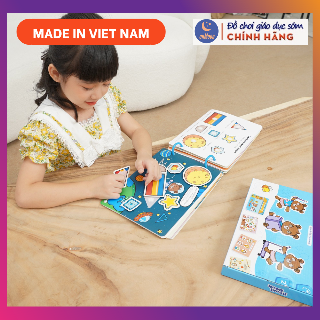 Học liệu bóc dán Montessory cho bé, học liệu busy book bóc dán thông minh - giáo dục sớm