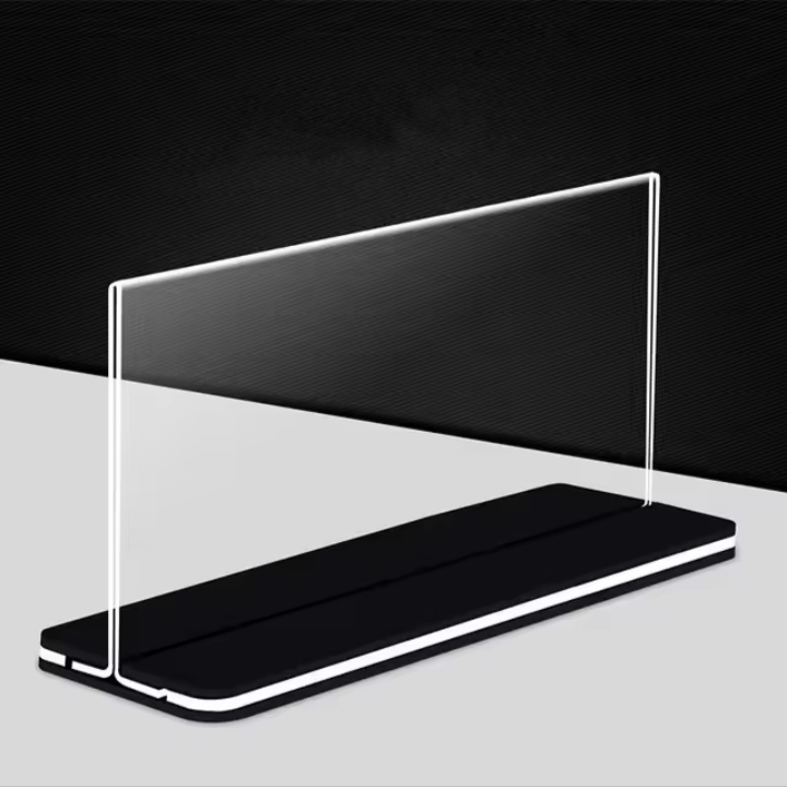 Menu mica ngang để bàn đế đen kích thước a4 a5 a6 10x20, menu mã qr