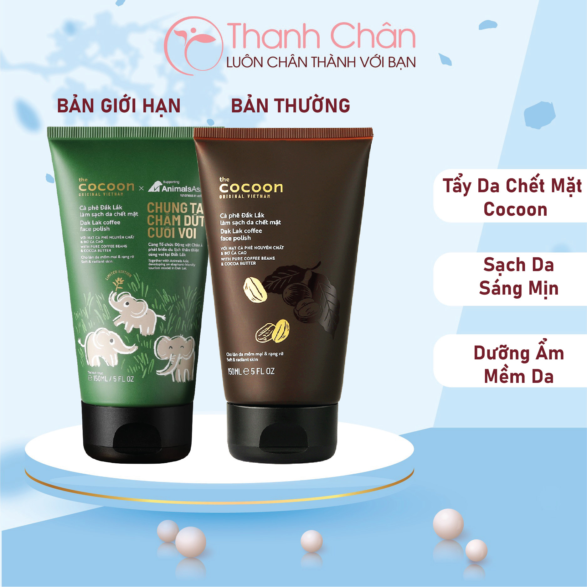 Tẩy Tế Bào Chết Mặt COCOON Cà Phê Đắk Lắk Làm Sạch Da Chết Mặt