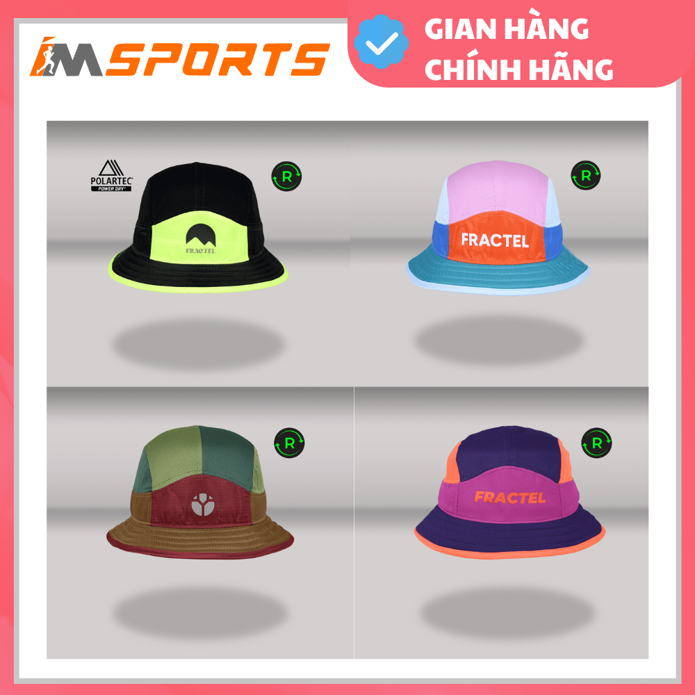 Mũ chạy bộ rộng vành fractel bucket hat