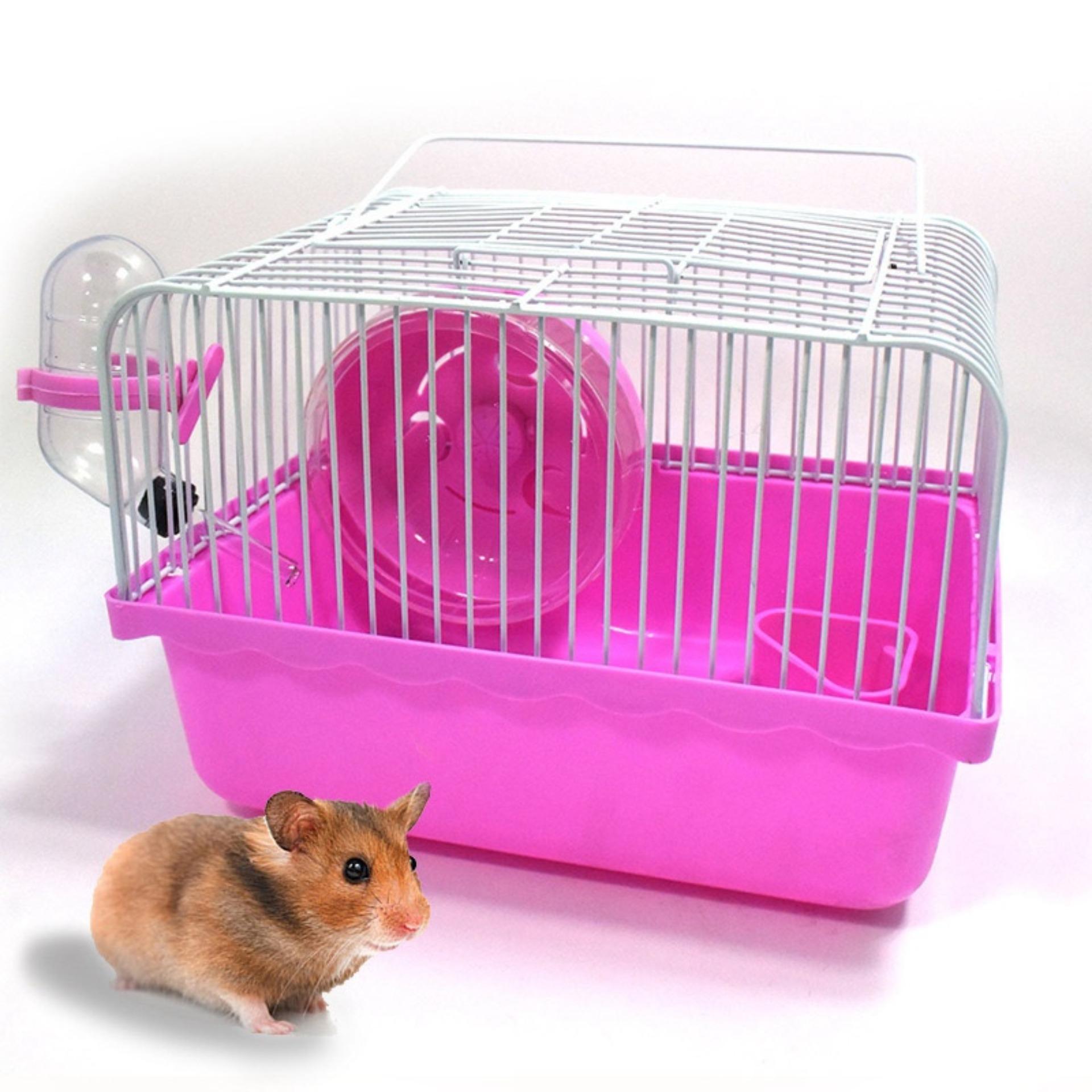 Lồng hamster mini cực dễ thương full phụ kiện dành cho hamster tiện lợi