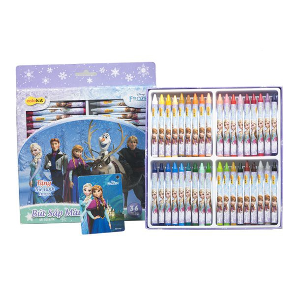 Bút sáp màu thiên long disney frozen cr-c033/fr- 36 màu