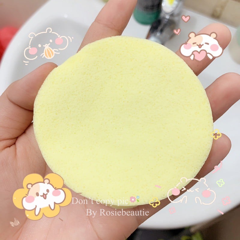 ❌HÀNG CÓ SẴN❌ Bọt biển - Bông nở rửa mặt Chivey 12 miếng / Miếng mút rửa mặt bọt biển dạng nén( Gói 12 thanh) 88093 ROMA
