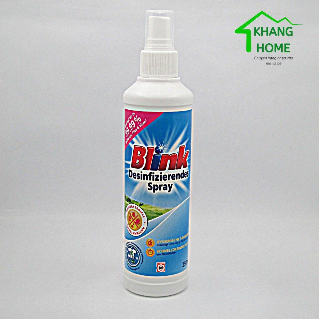 Xịt kháng khuẩn và khử trùng blink 250ml