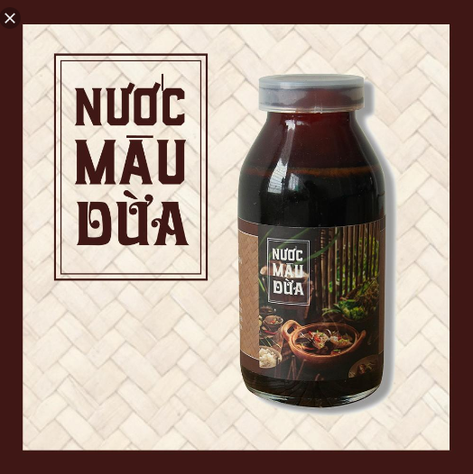 Nước Màu Dừa (Nước Hàng Dừa) Nguyên Chất Cao Cấp One4One 160gr