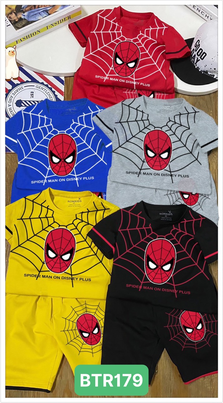 Đồ bộ bé trai in hình spider man