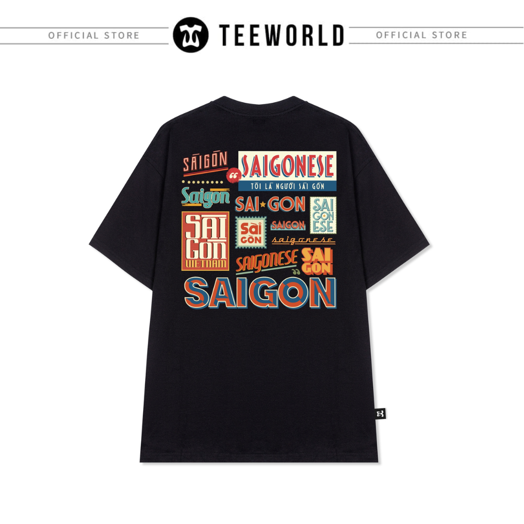 Áo thun Local Brand Teeworld Saigonese Cô Ba T-shirt Form Rộng Unisex Nam Nữ