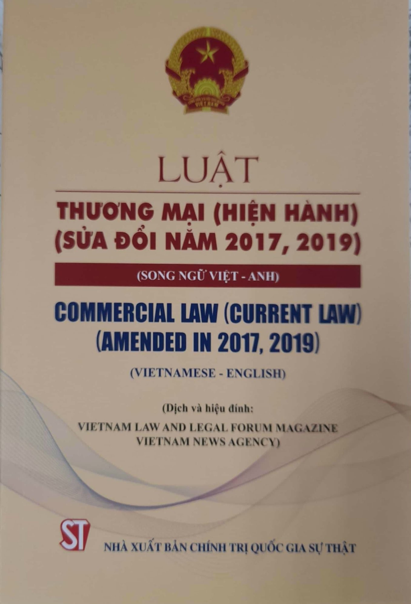 Luật thương mại (hiện hành) (sửa đổi năm 2017, 2019) (song ngữ việt - anh)