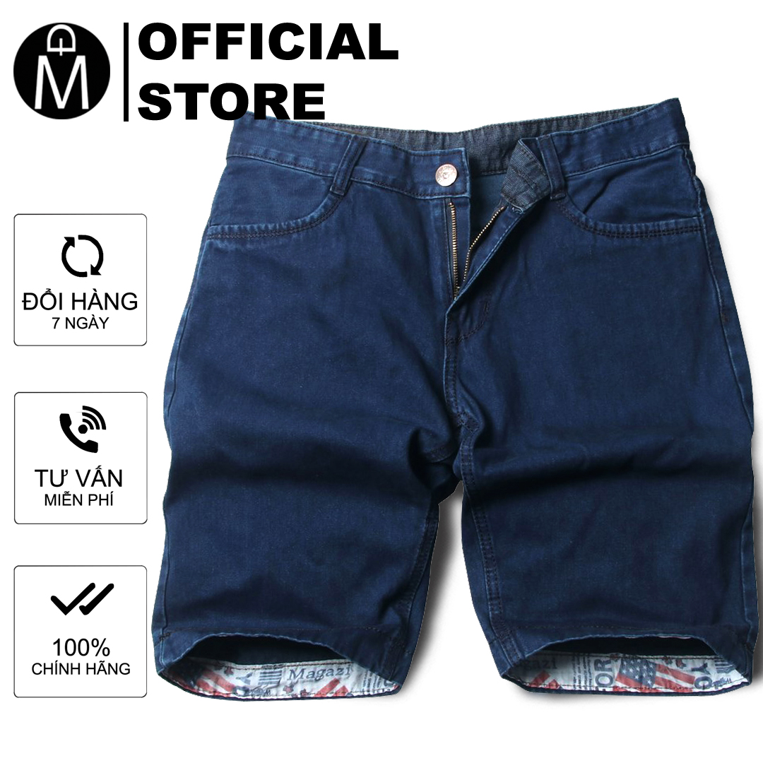 Quần short jeans nam màu xanh dương đậm Q111 MĐ