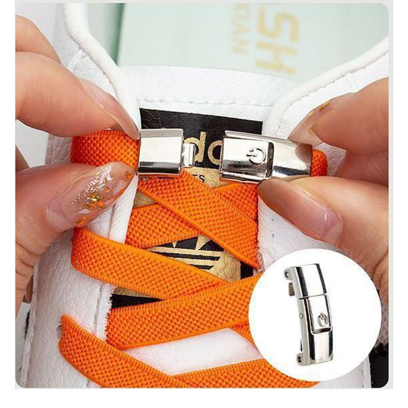No Tie Shoe Laces One Pairs of Adjustable Elastic Laces Apply to Adults
