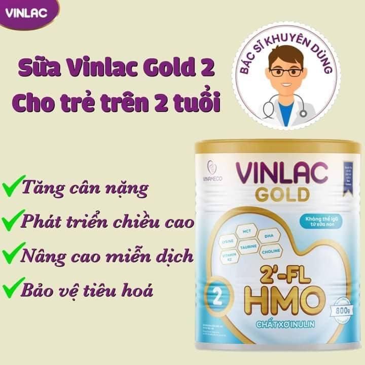 Sữa vinlac gold 2 300g cho bé trên 2 tuổi