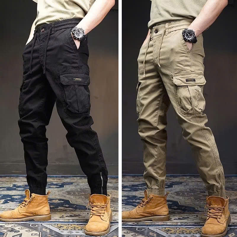 Quần Jogger Kaki - JG3 Quần Jogger Túi Hộp Cao Cấp Nam Cạp Chun Bo Gấu Vải Cotton MQ LUXURY 79.