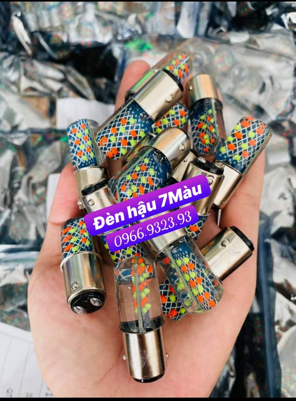 Đèn hậu xe máy 7 màu siêu sáng