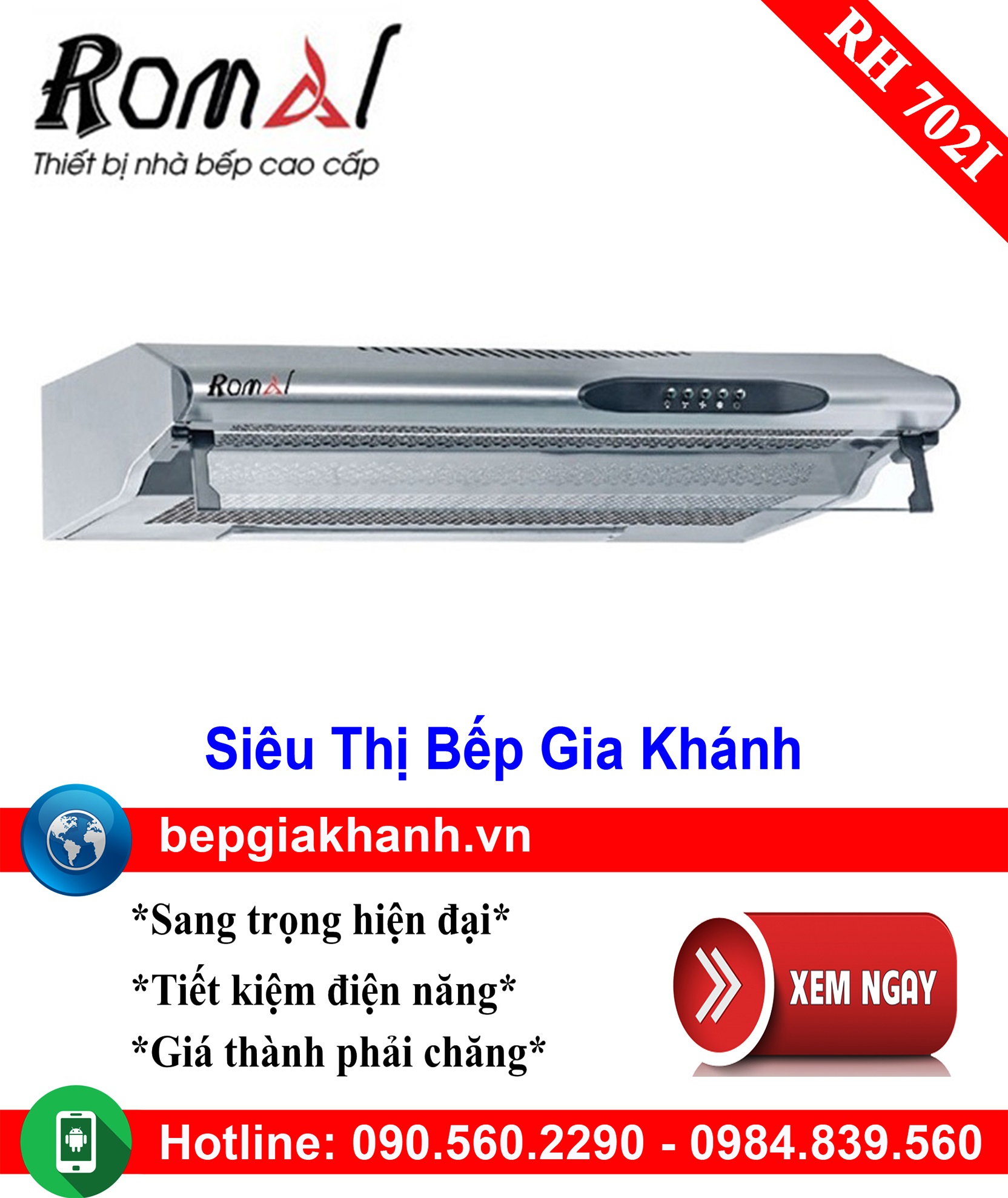 [HCM]Máy hút mùi cổ điển 70cm Romal RH 702I, máy hút mùi nhà bếp, máy hút mùi bếp, máy hút mùi kính cong, máy hút mùi canzy, máy hút mùi mini, máy hút mùi âm trần, máy hút mùi electrolux, may hut mui