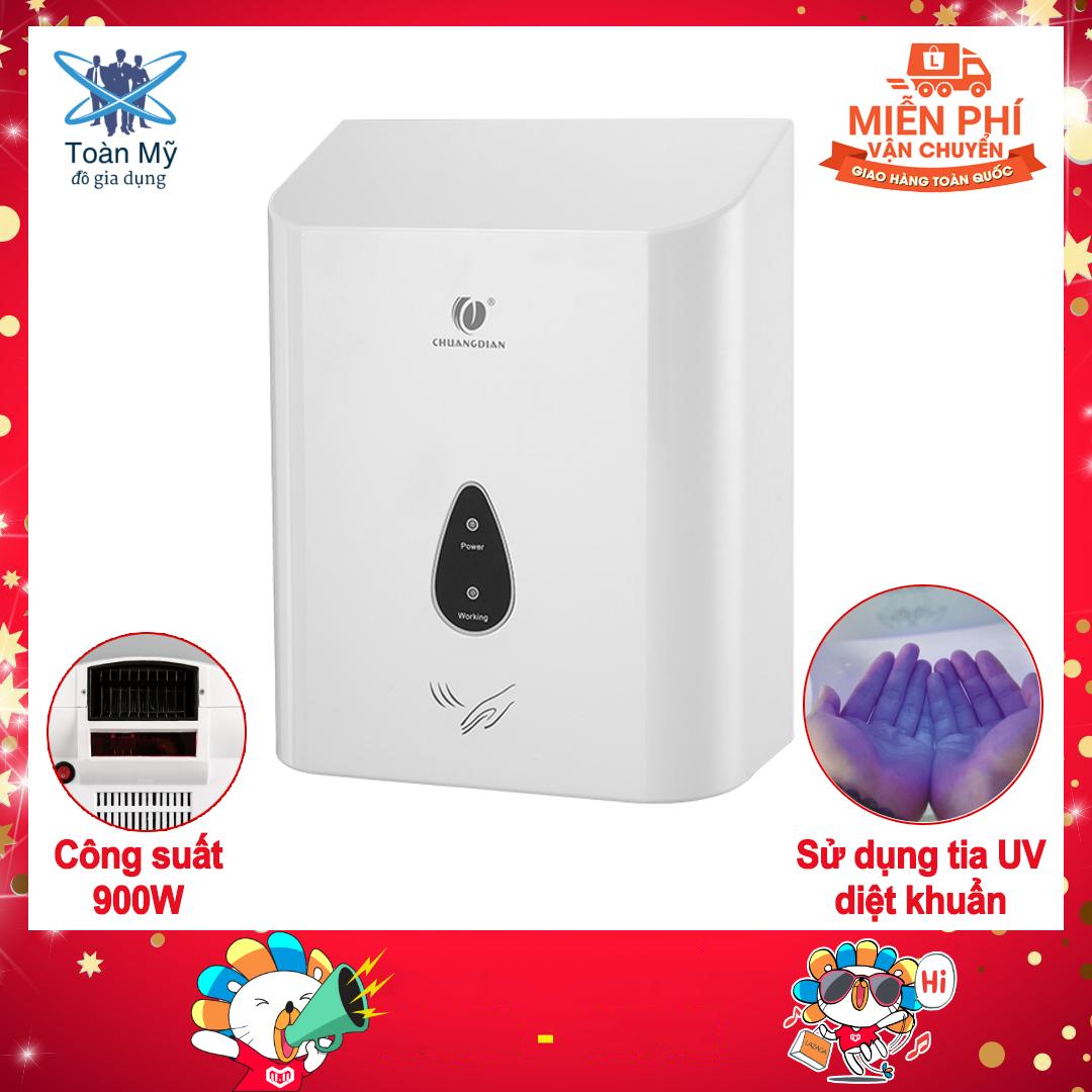 Máy sấy tay tự động cảm ứng giá rẻ SF-3, 900W, Tia UV kháng khuẩn, Nhựa ABS bền, Sấy 50 độ, Tiết kiệm giấy