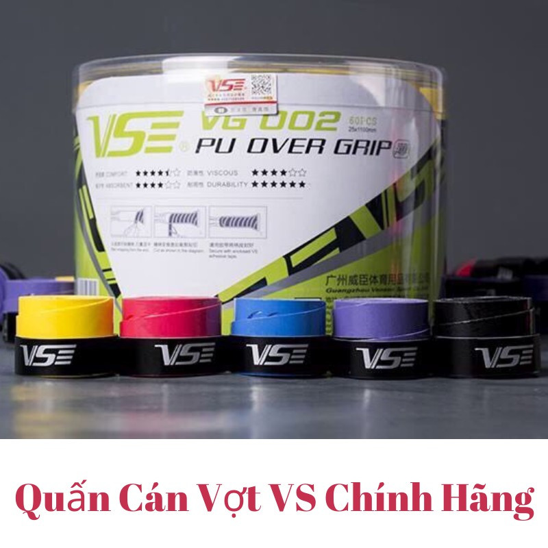 [HCM]Combo 10c Quấn Cán Vợt Tennis VS Quấn Cán Vợt Cầu Lông VS