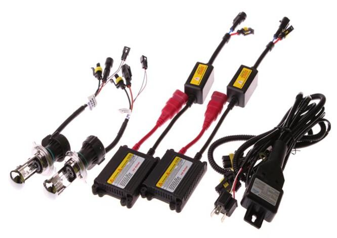 Bộ đèn xenon hid h4-3 55w 8000k