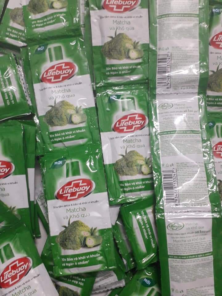 [HCM]Combo 50 gói sữa tắm Lifebuoy Than Hoạt Tính/Matcha