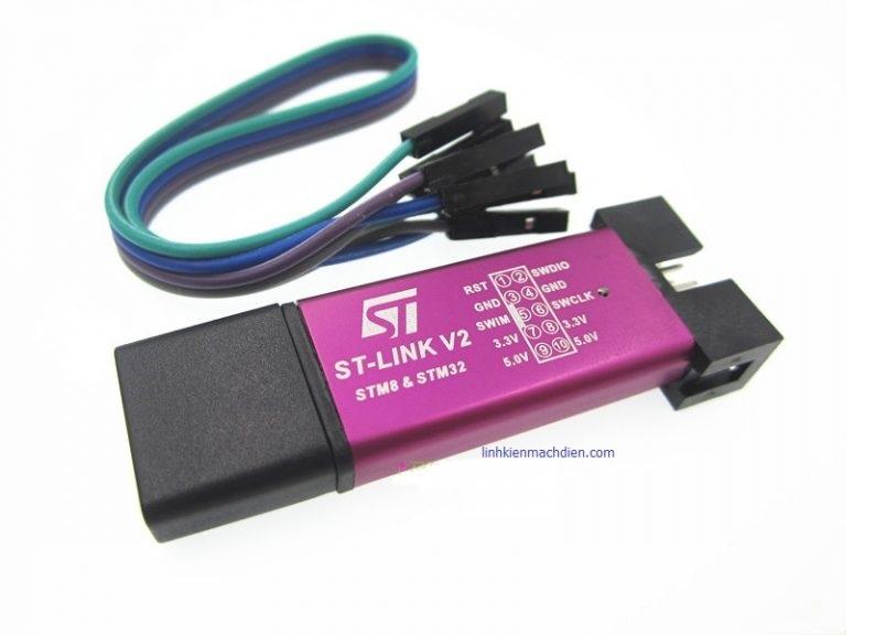 Mạch nạp stm8, stm32 st-link v2 mini