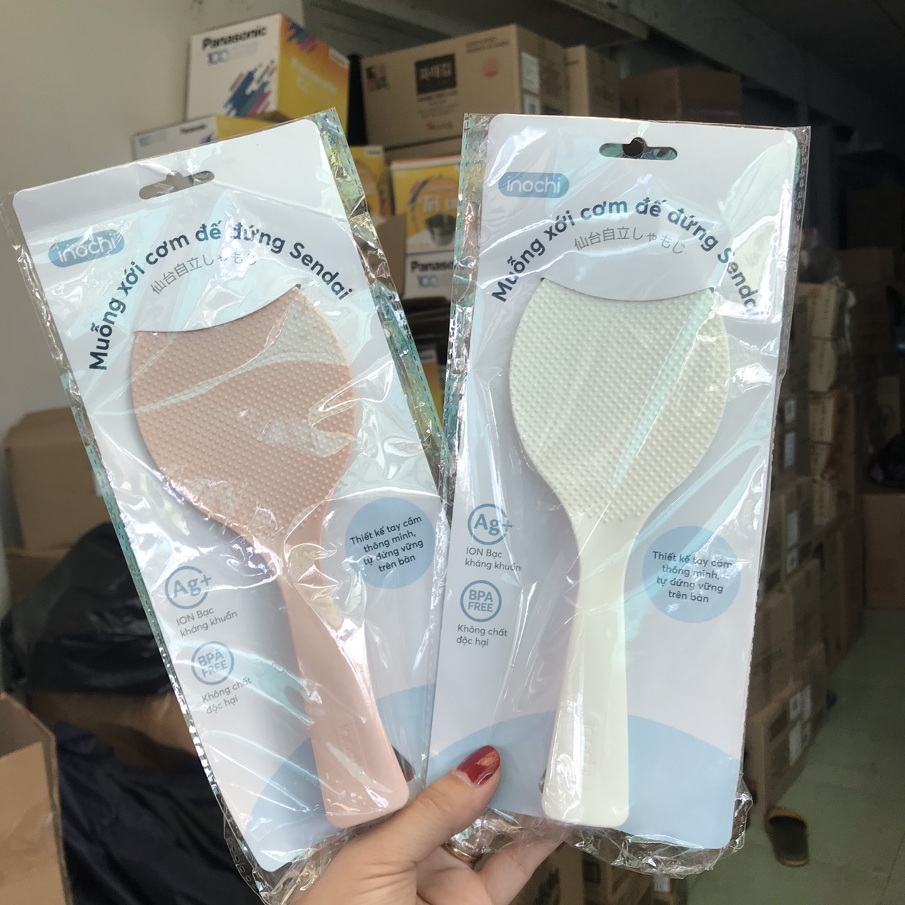 Muỗng xới cơm sendai inochi chống dính