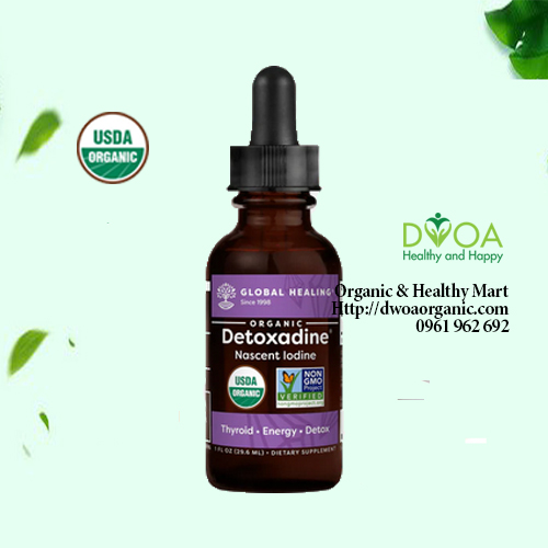 Bổ sung iot Detoxadine hữu cơ Global Healing 60ml