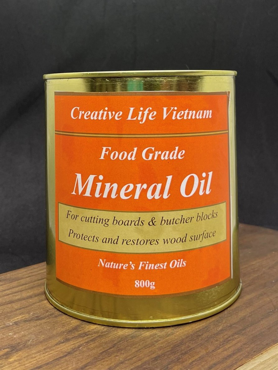 Dầu khoáng thực phẩm Mineral Oil Food Grade-Dầu lau khay thớt an toàn cho sức khoẻ LUXI Wood