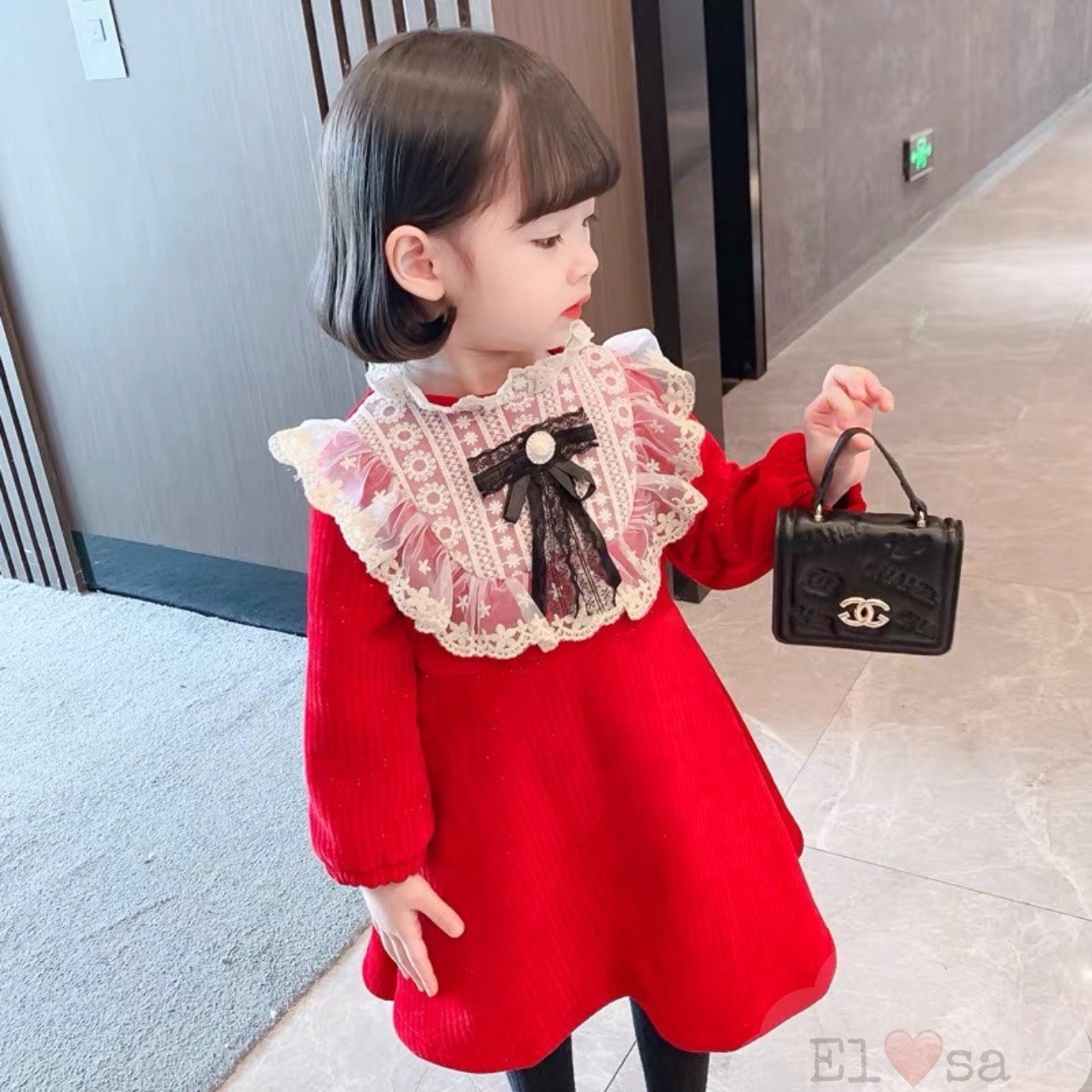 Váy bé gái 🎀 🎀 🎀 váy ren bèo tiểu thư nhung tăm 🎀 🎀 🎀