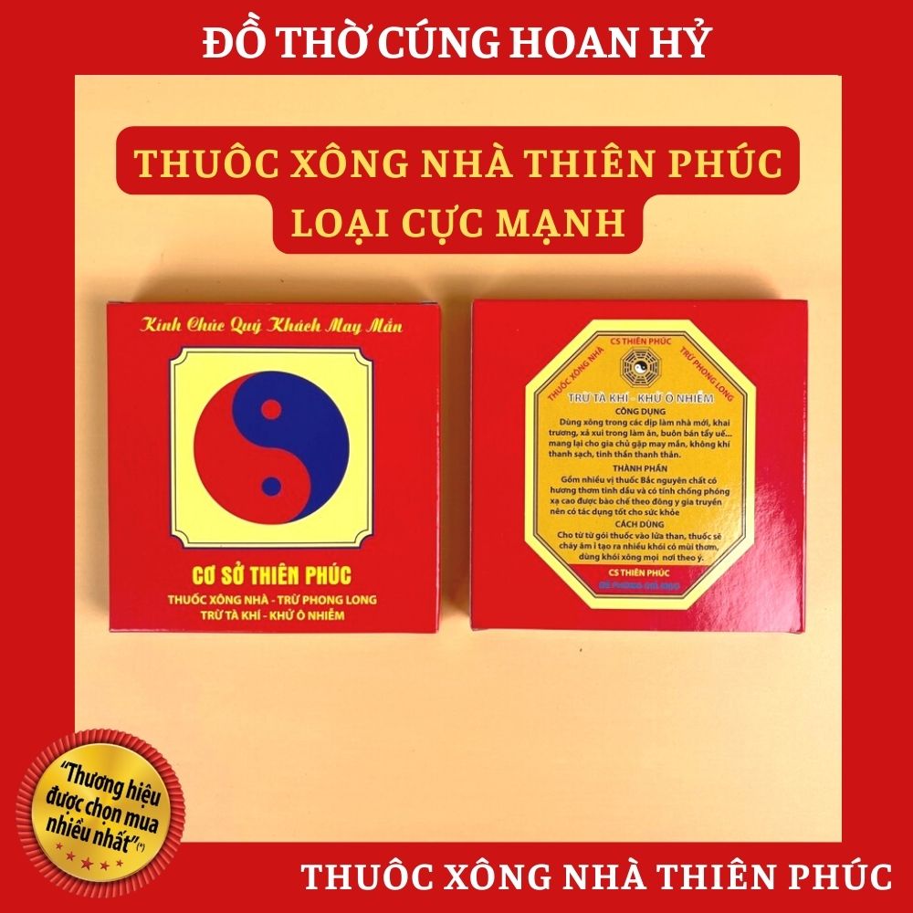 🙏 bột xông tẩy uế thiên phúc - nhang xông thảo mộc - đồ thờ cúng hoan hỷ