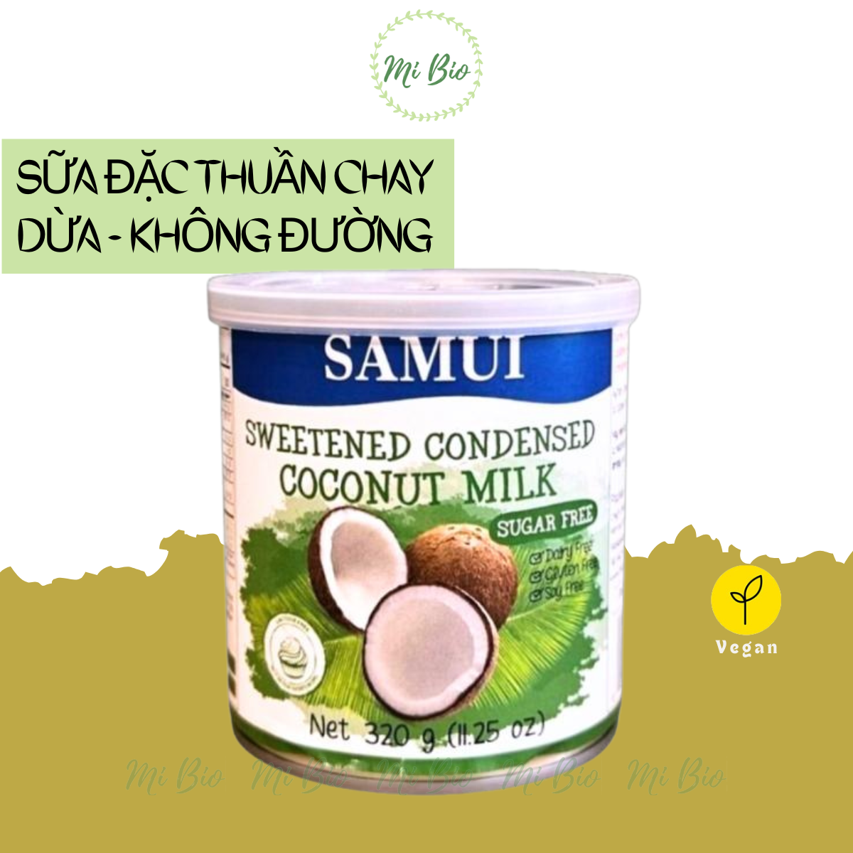 SAMUI 320gr sweetened Condensed coconut milk sugar free