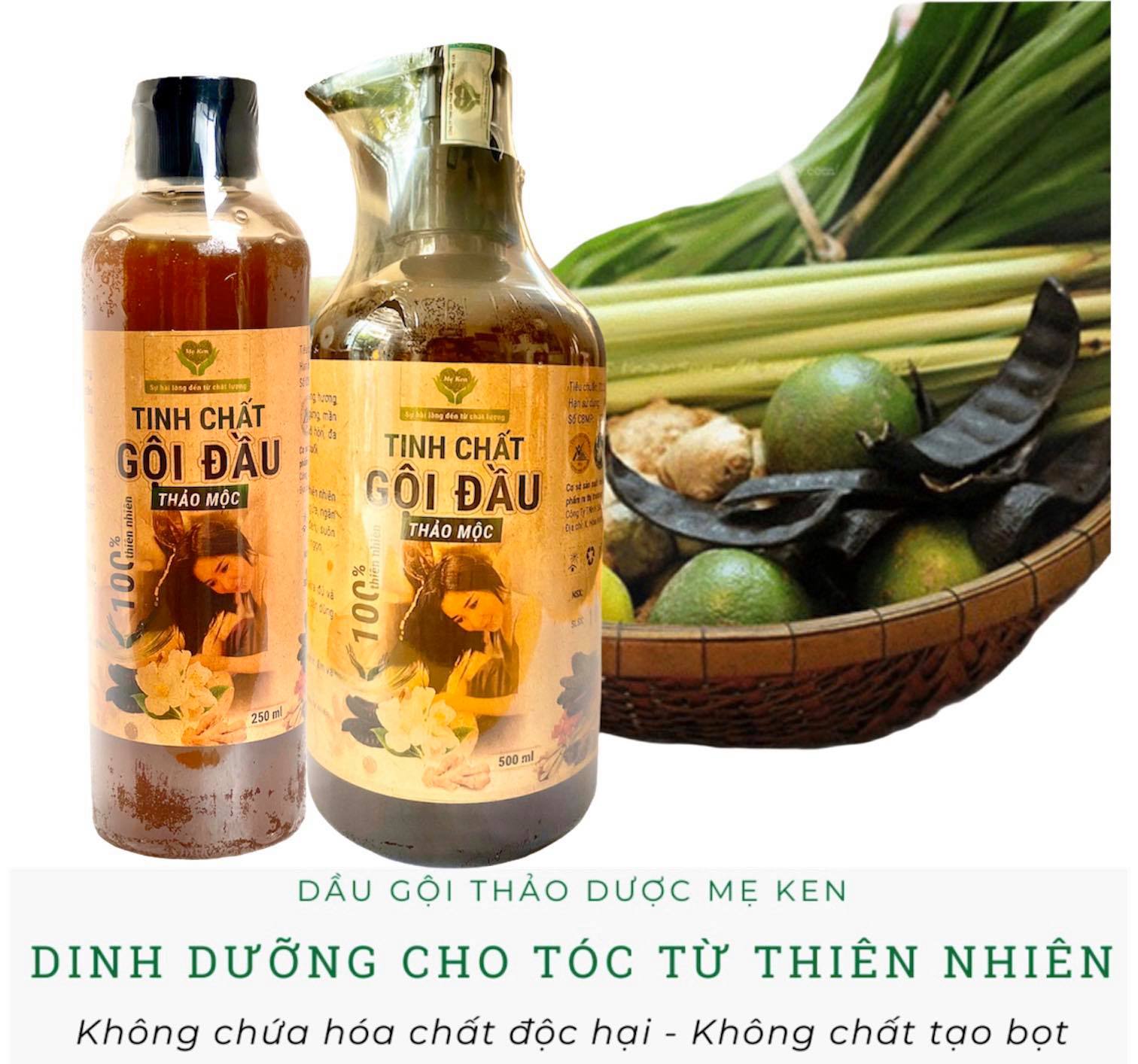 Dầu gội đầu thảo mộc mẹ ken