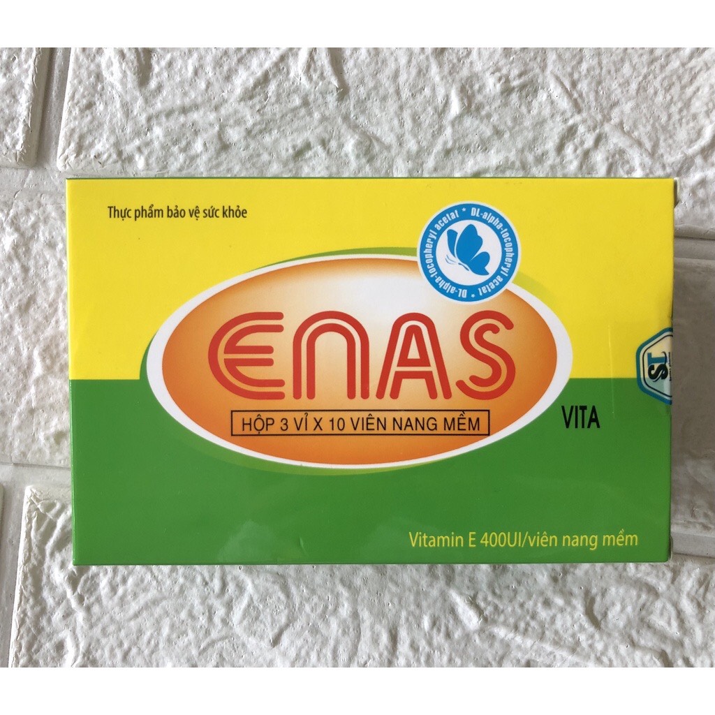 ENAS (vitamin Enat 400 IU) hỗ trợ đẹp da - Hộp 30 viên