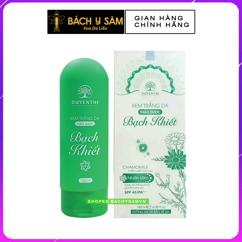 Kem trắng da body bạch khiết bách y sâm