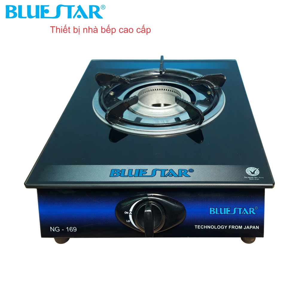 Bếp gas BlueStar NG-169IA - bếp đơn lửa xoáy mặt kính cường lực(đánh lửa magneto)- Hàng chính hãng