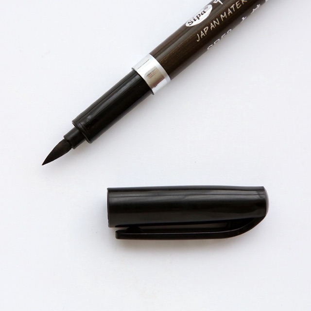 Bút vẽ calligraphy đen sipa - brush tip fine tip extra fine tip - bút viết thư pháp caligraphy nét thanh nét đậm