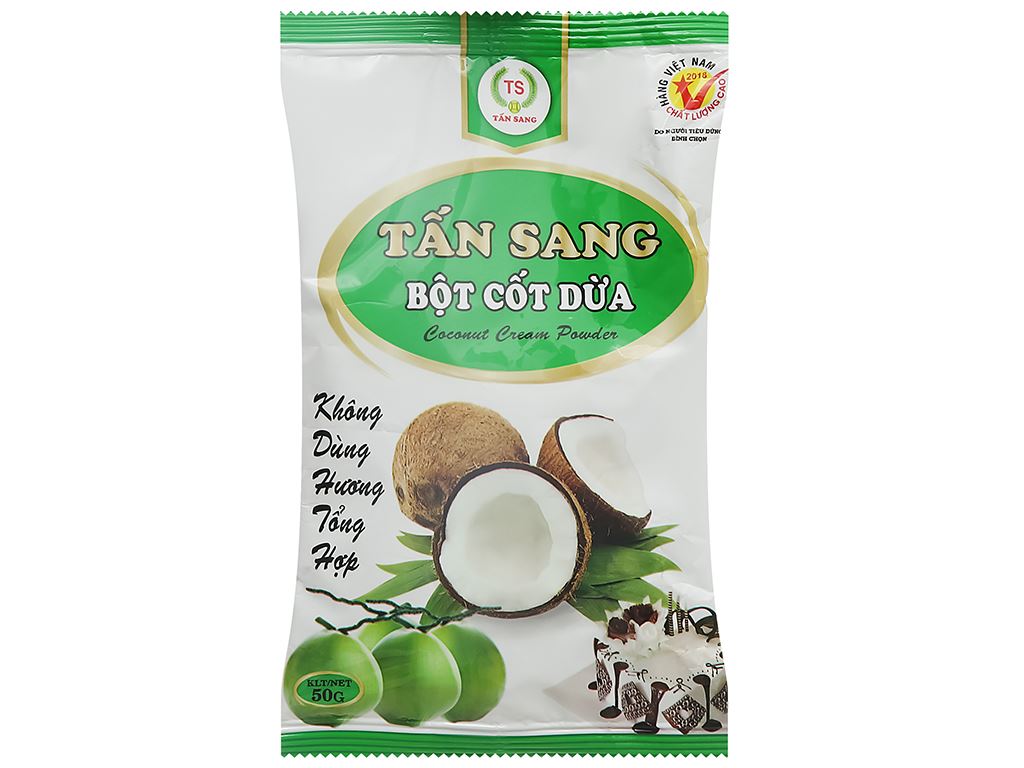 Bột cốt dừa Tấn Sang gói 50g