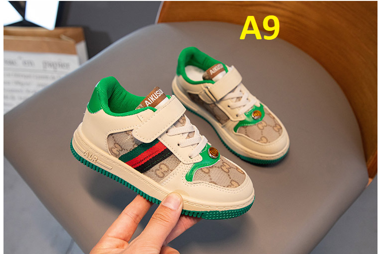 Giày thể thao gucci A9 xanh lá cho bé trai gái