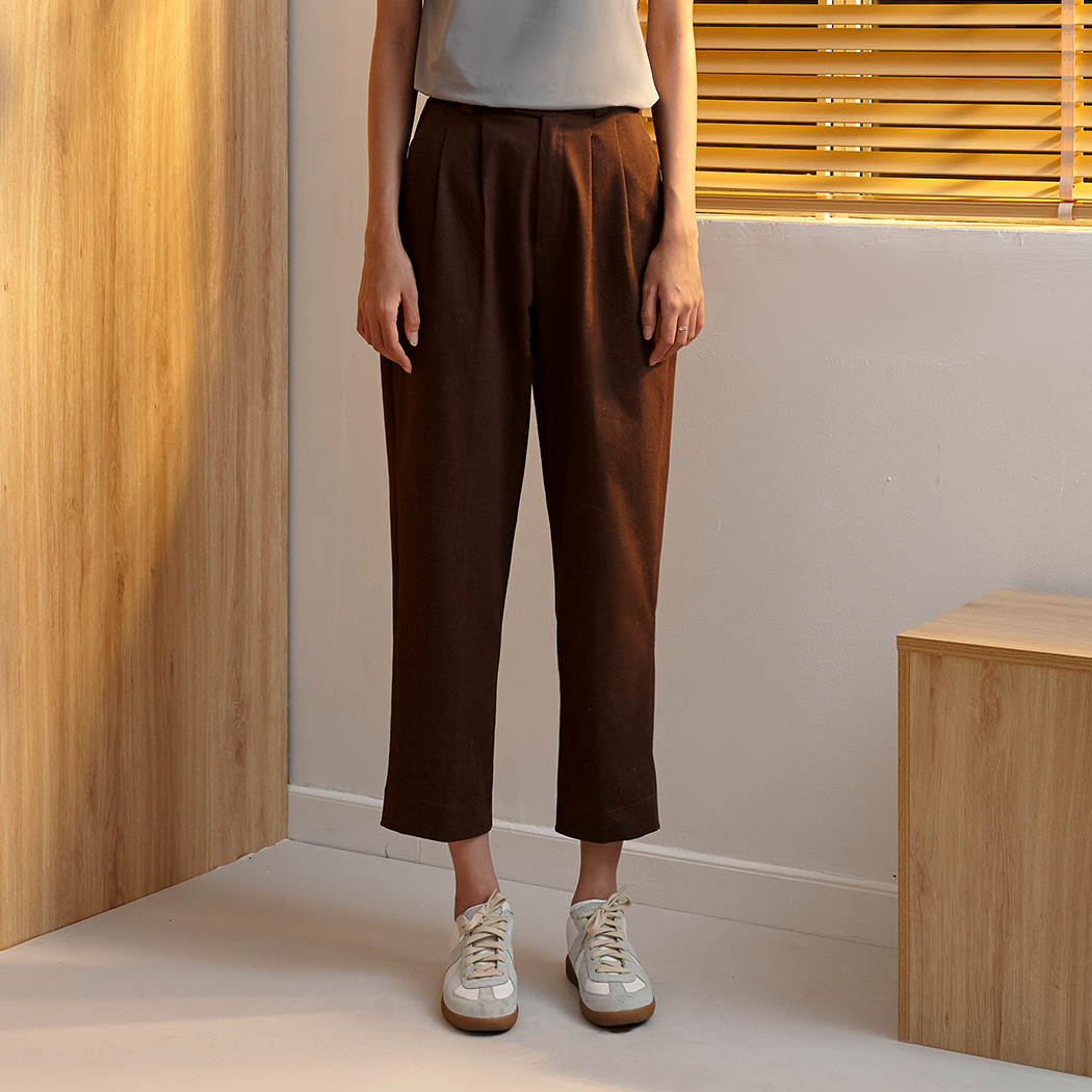 Andabove - Quần tây nữ - Balloon Pants - Màu Nâu