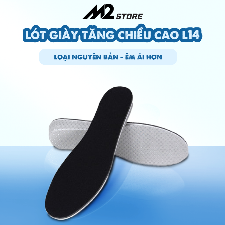 Cặp lót giày tăng chiều cao cao su êm chân thoáng khí độn đế tăng 15-45cm - Loại nguyên bàn chân - L14