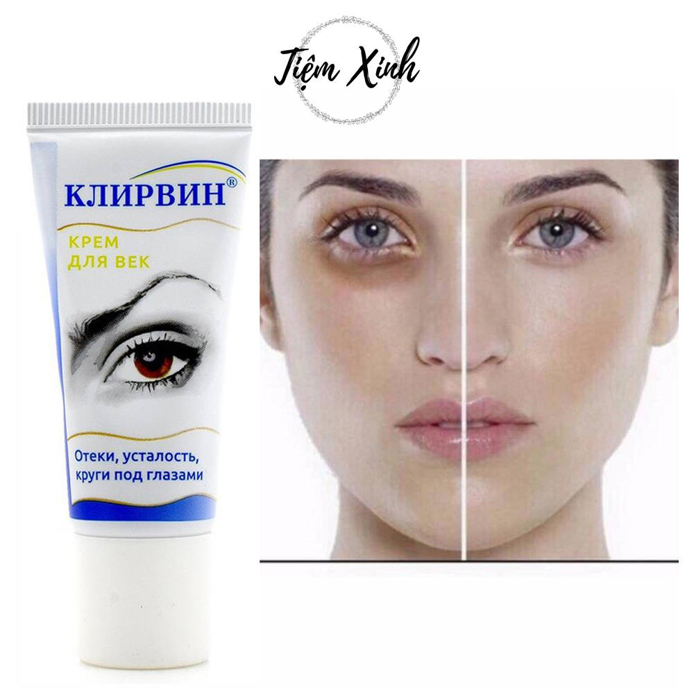 Kem Trị Thâm Mắt Klirvin Nga 20g Kem Trị Quầng Mắt, bọng mắt hiệu quả, chống lão hóa, tái tạo làn da