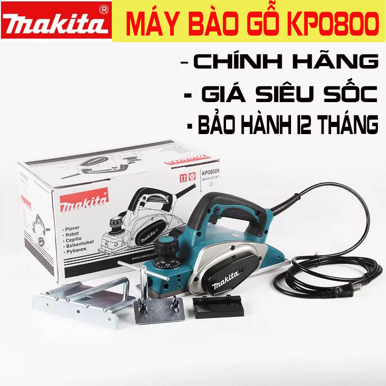 Máy bào gỗ ,máy bào gỗ makita kp0800 giúp cho công việc bào mòn các vật dụng, thiết bị bằng gỗ của bạn trở nên dễ dàng, thuận tiện hơn rất nhiều