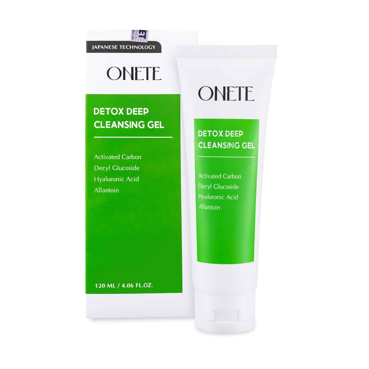 Sữa rửa mặt Onete giúp làm sạch sâu lỗ chân lông giảm bã dầu nhờn Detox Deep Cleansing Gel 120ml