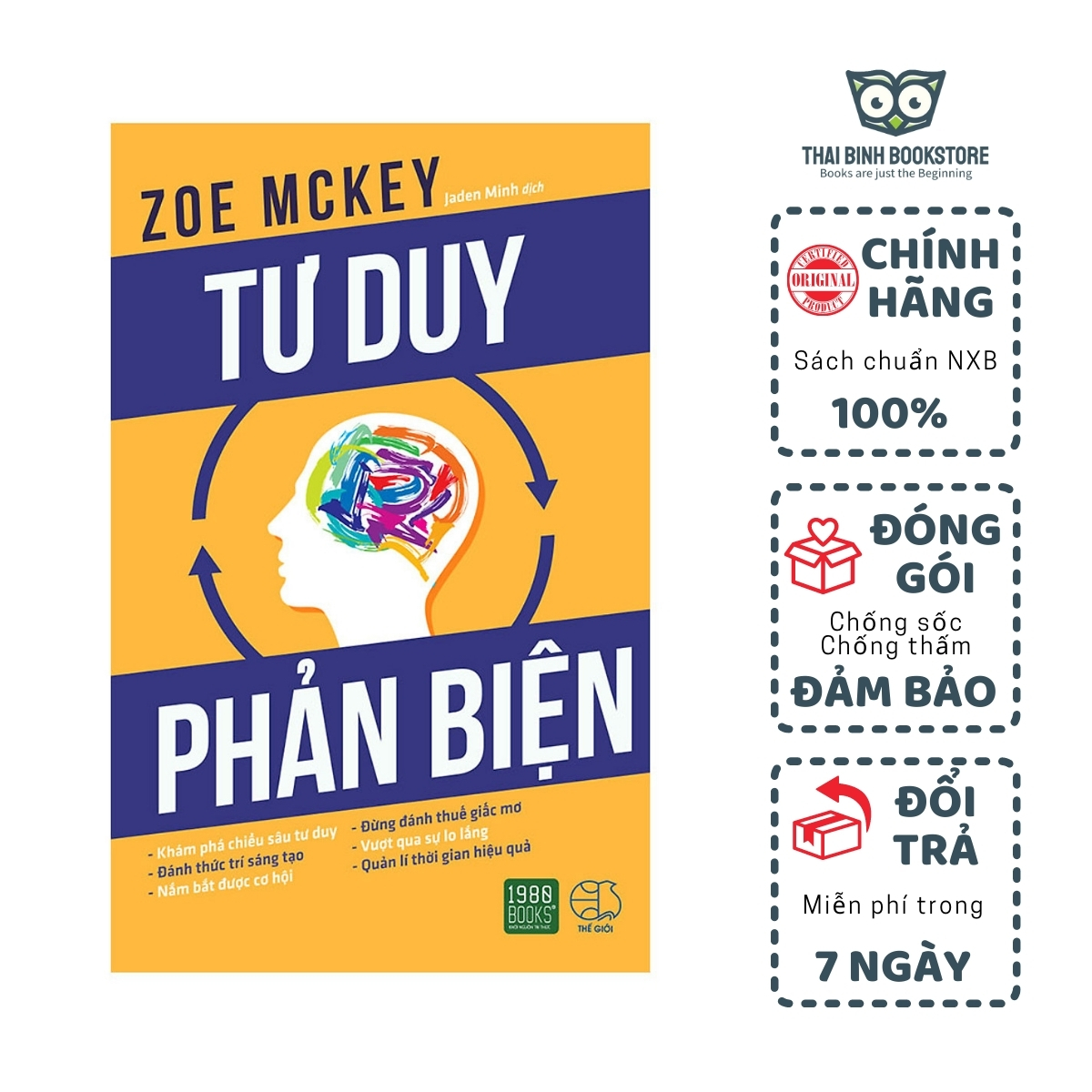 Sách - tư duy phản biện - zoe mckey - thái bình bookstore
