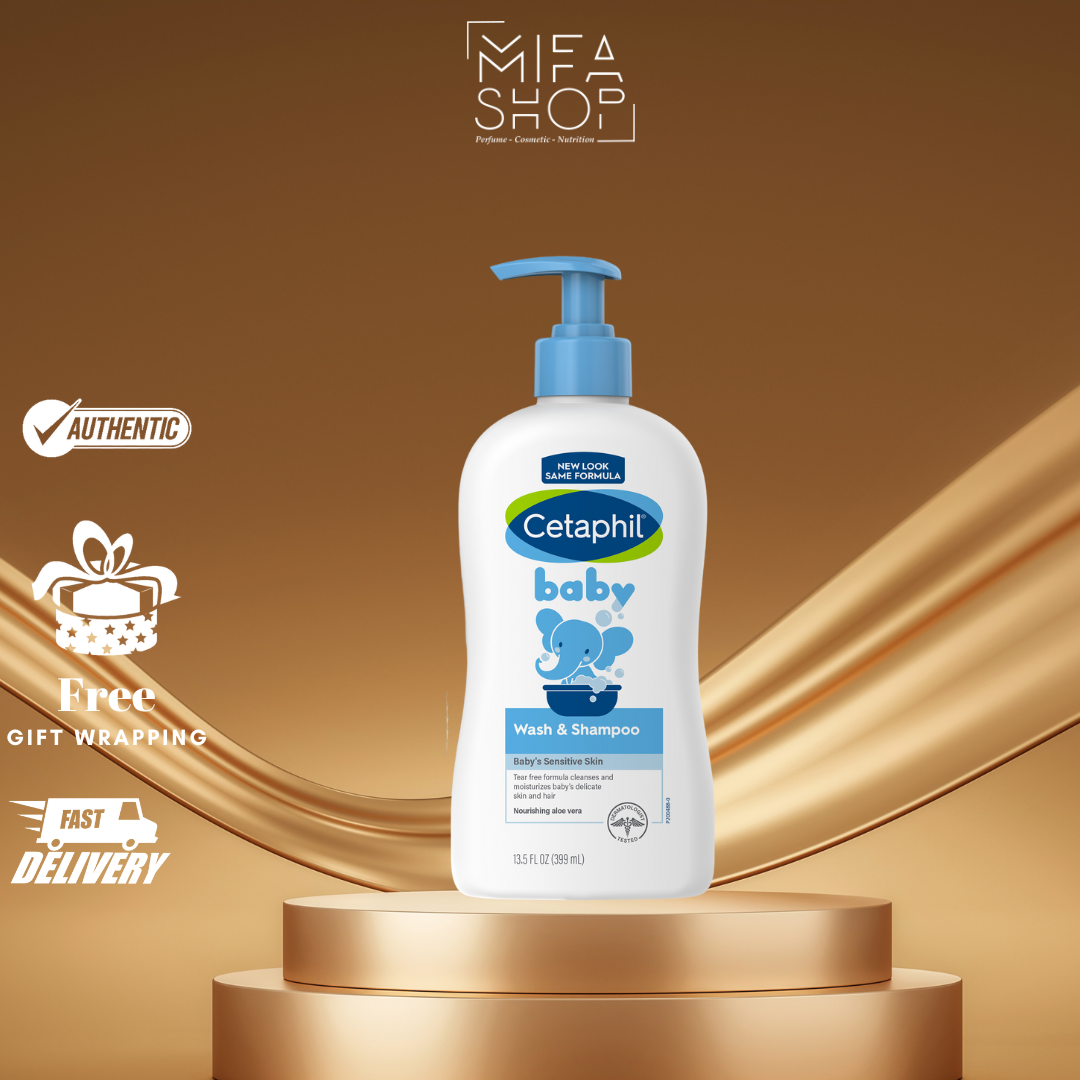 [HCM]Sữa Tắm Gội Toàn Thân Cetaphil Baby 399ml dành cho bé có da nhạy cảm, êm dịu với làn da của bé, bé khỏe mẹ vui.